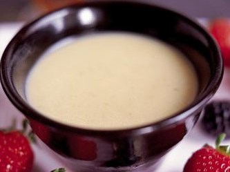 white chocolate fondue